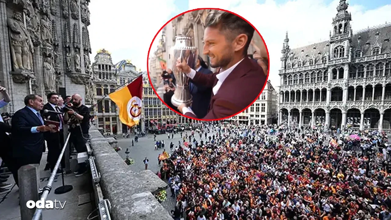 Galatasaray'dan Belçika'da coşkulu kutlama: Mertens ailesi sahnede