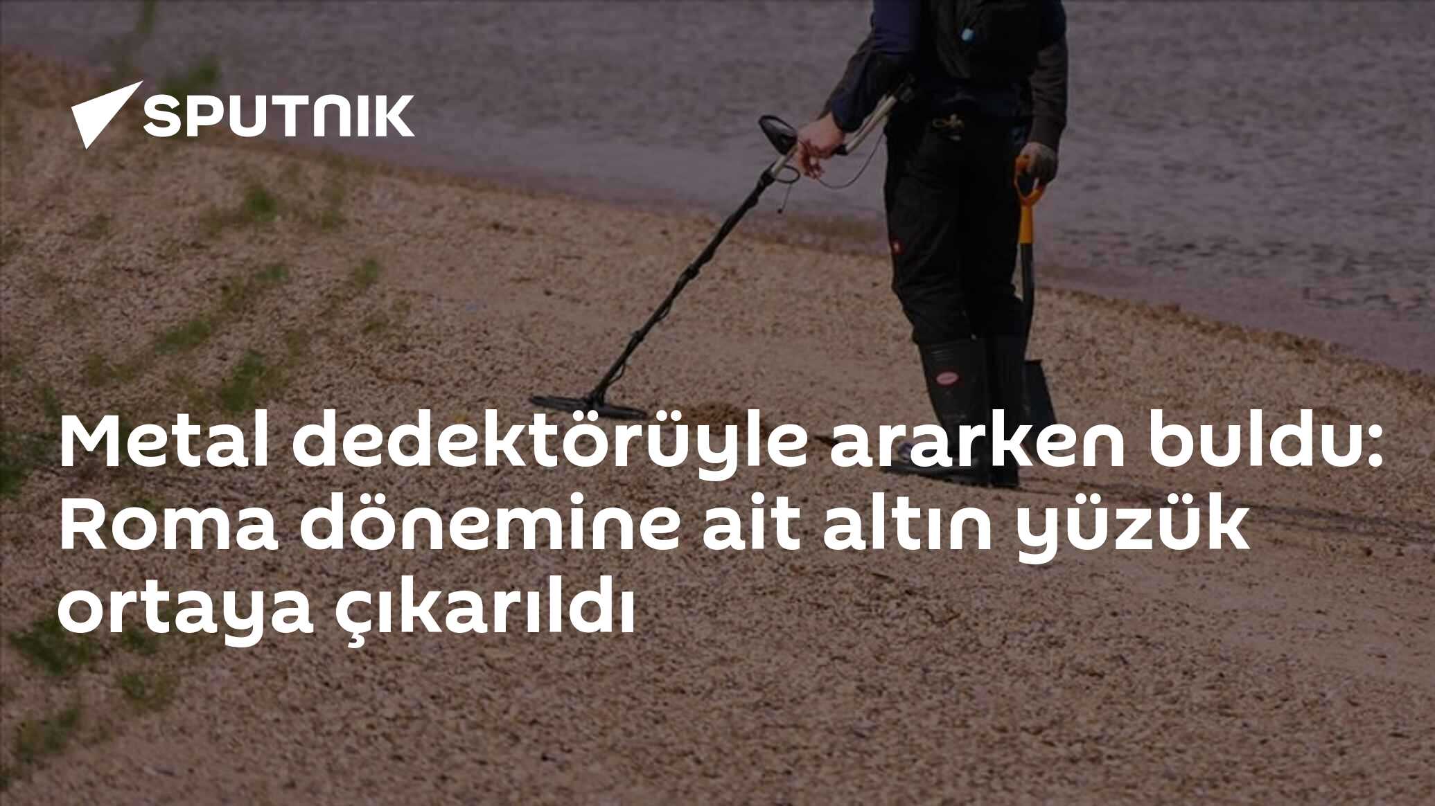 Metal dedektörüyle ararken buldu: Roma dönemine ait altın yüzük ortaya çıkarıldı