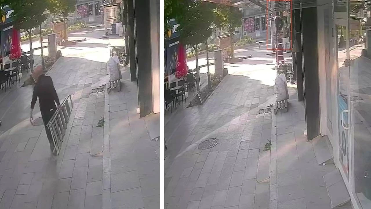 İş yerine girebilmek için çıktığı merdiven sonu oldu