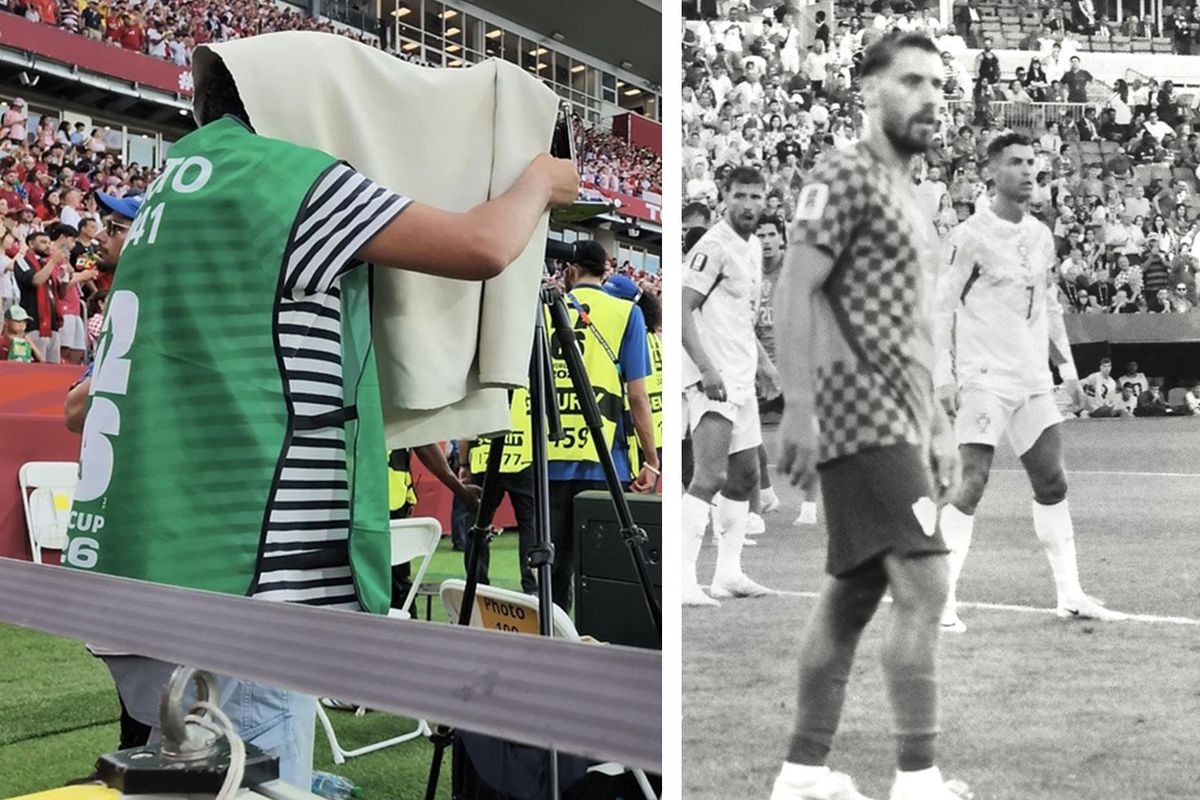 Mısırlı foto muhabiri, 2026 FIFA Dünya Kupası'nı 96 yıllık körüklü kamerayla fotoğrafladı