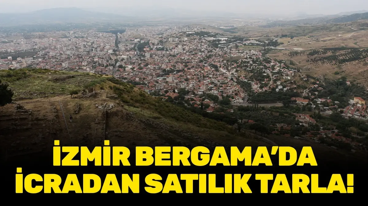 İzmir Bergama'da 9.452 metrekare icradan satılık tarla!