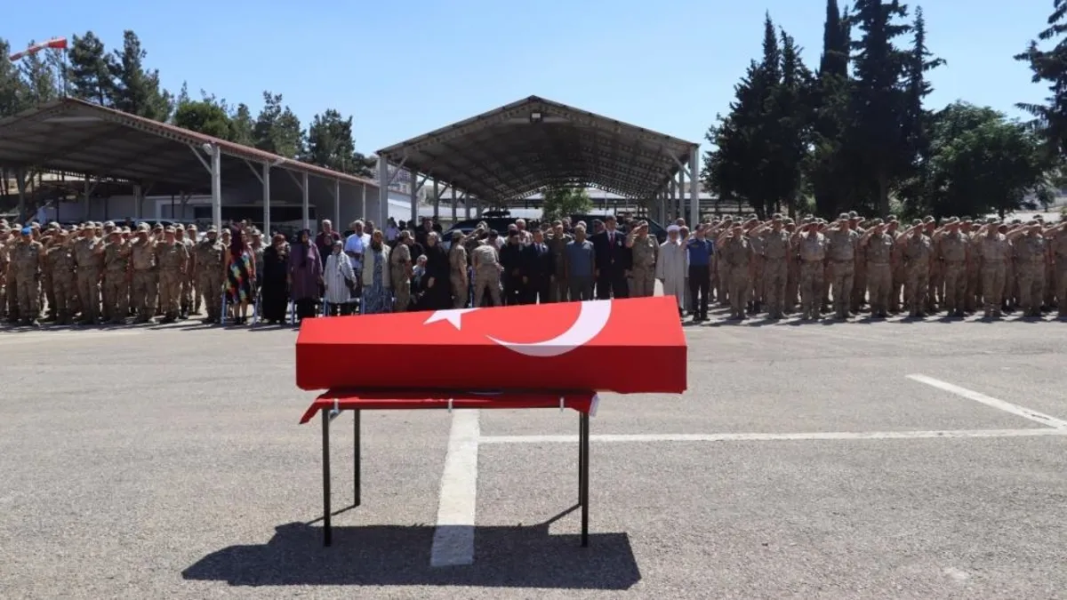 Kilis'te kalp krizi sonucu hayatını kaybetmişti: Uzman çavuş Selçuk Topaloğlu için tören düzenlendi