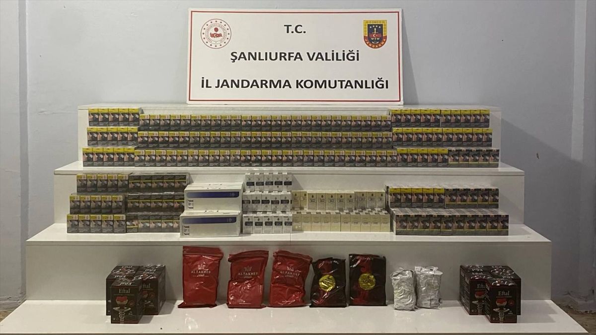 Şanlıurfa'da kaçakçılık operasyonunda 22 şüpheli hakkında adli işlem yapıldı