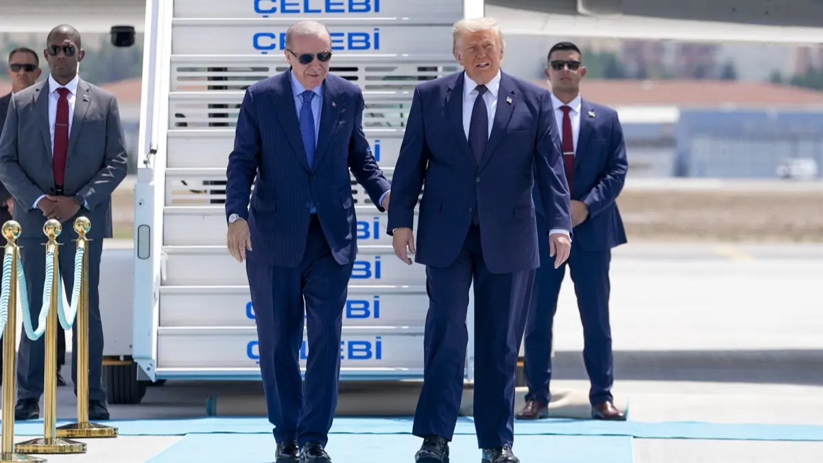 Ankara'da tarihi gün! Trump'ı Başkan Erdoğan karşıladı