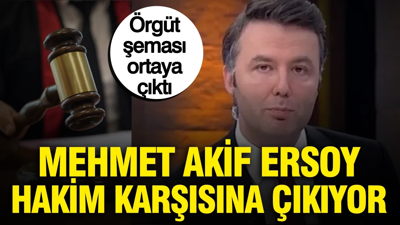 Örgüt şeması ortaya çıktı… Mehmet Akif Ersoy hakim karşısına çıkıyor