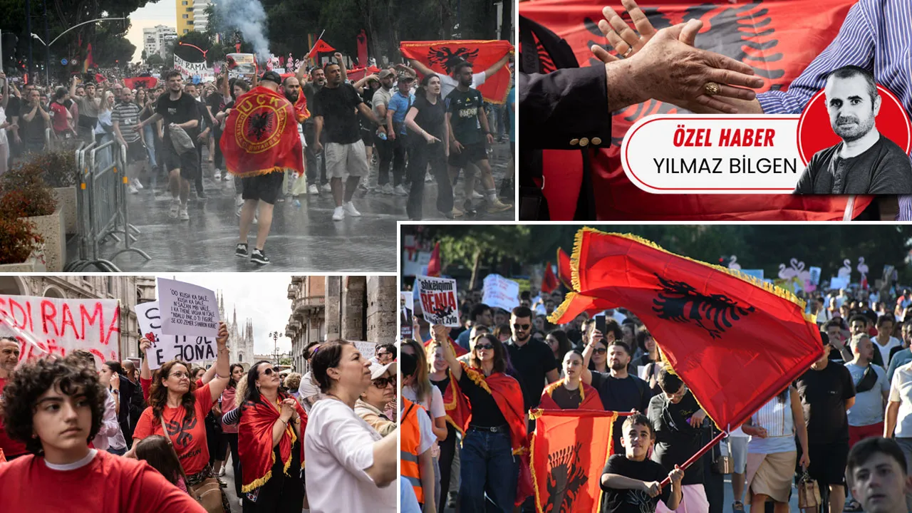 Arnavutların İsrail isyanı! Siyonistlerle yapılan anlaşma on binleri sokağa döktü