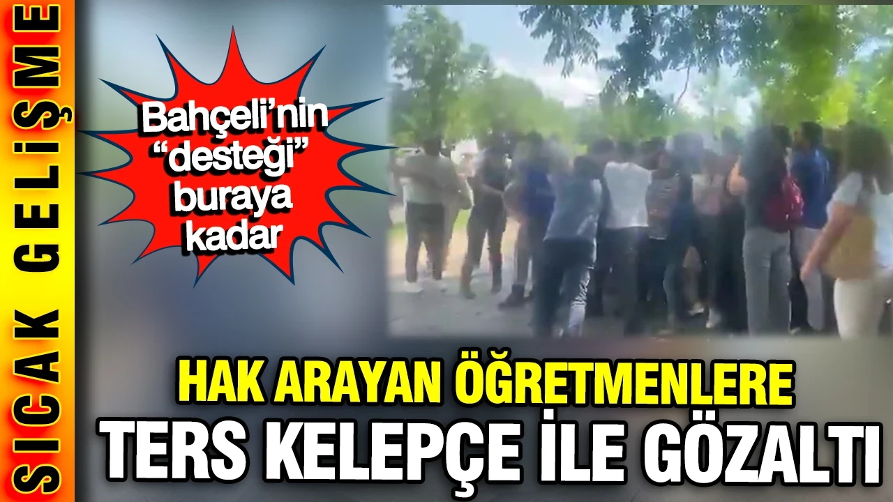 Öğretmenlere bir kez daha polis müdahalesi: Gözaltılar var