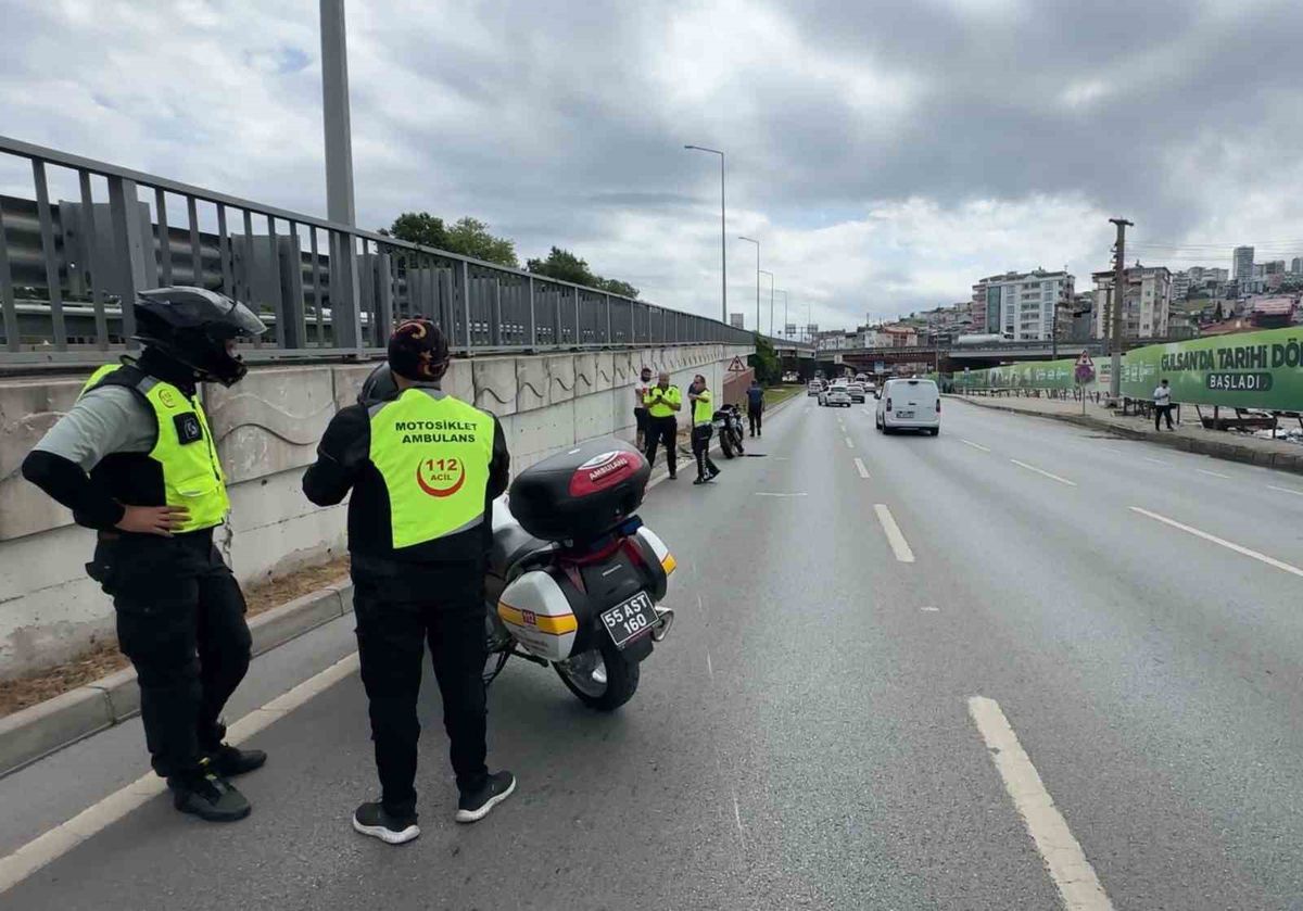Samsun'da Motosiklet Kazası: 2 Yaralı