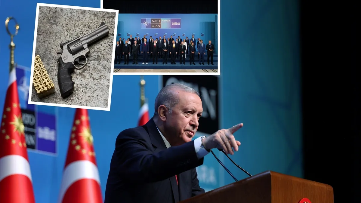 Erdoğan’dan NATO zirvesinde 32 lidere revolver hediyesi