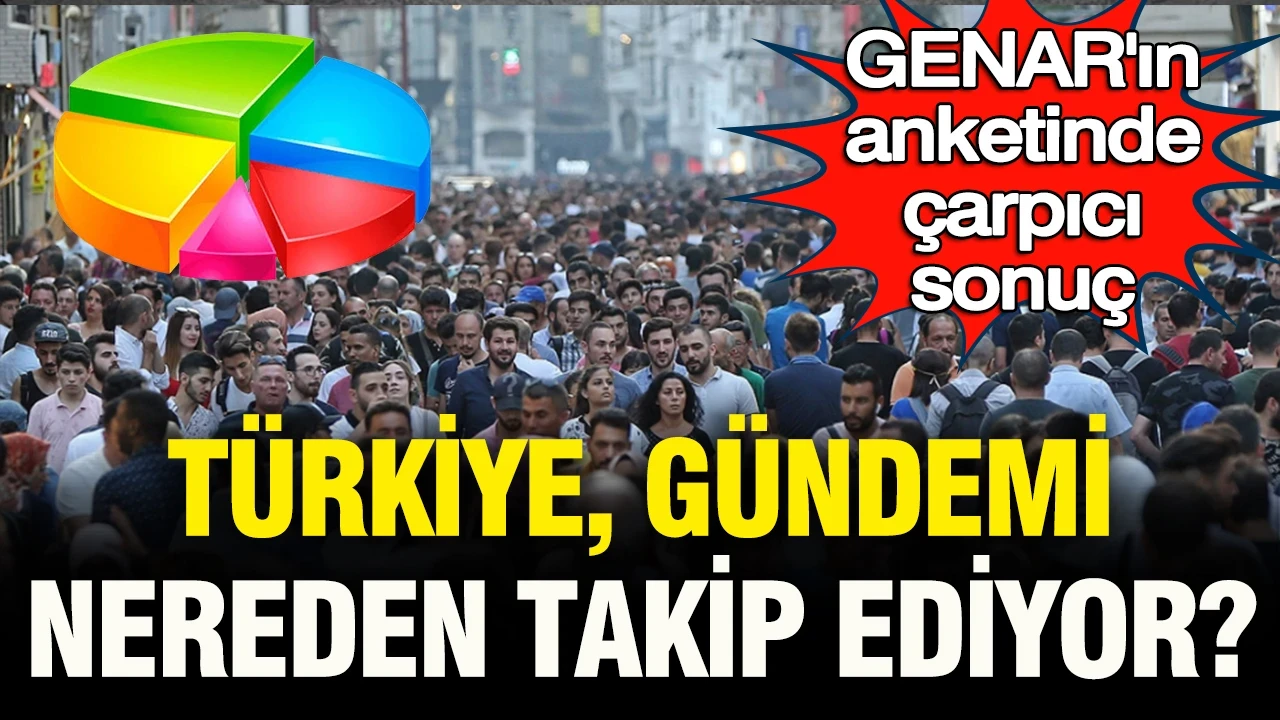 GENAR’ın anketinde çarpıcı sonuç: Türkiye, gündemi nereden takip ediyor?