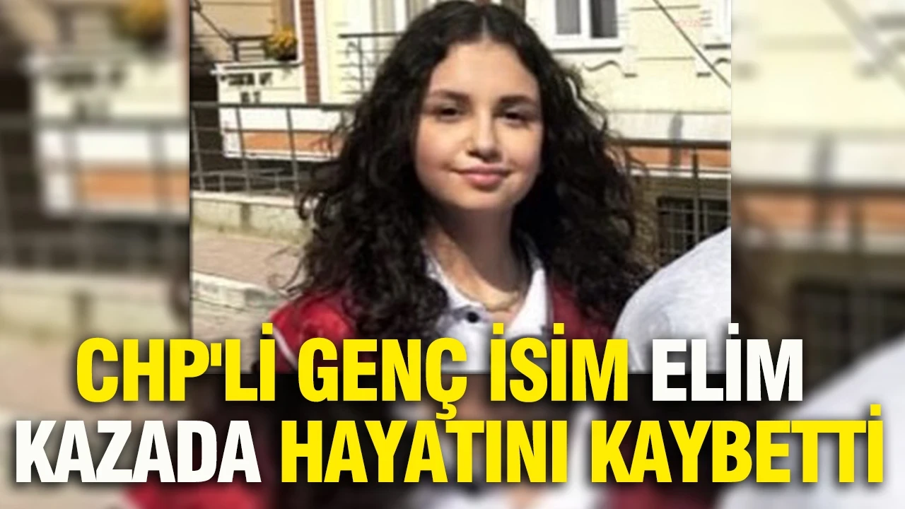CHP'li genç isim elim kazada hayatını kaybetti