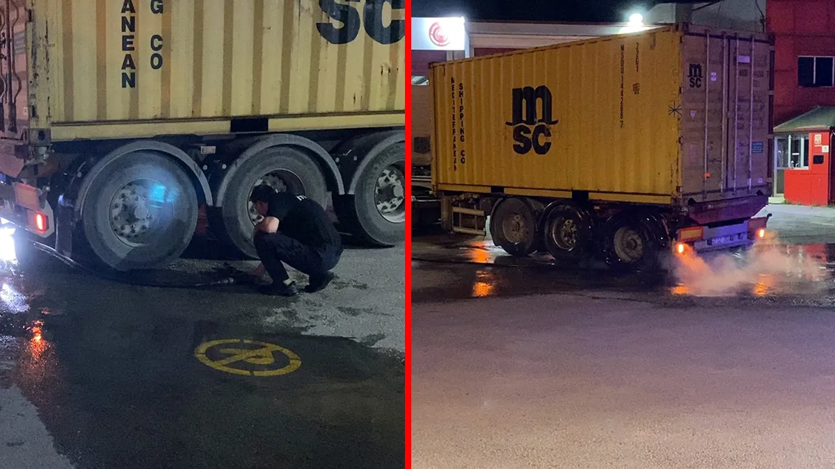 Bursa’da faciaya ramak kala! Seyir halindeki TIR alev aldı: Sürücü tam 10 kilometre kullanıp…