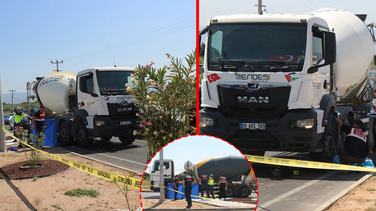 Aydın’da acı kaza! Beton mikseri yolun karşısına geçmeye çalışan yayayı altına aldı: Yaşlı kadın hayatını kaybetti!