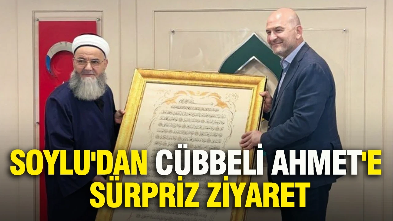 Süleyman Soylu'dan Cübbeli Ahmet'e sürpriz ziyaret
