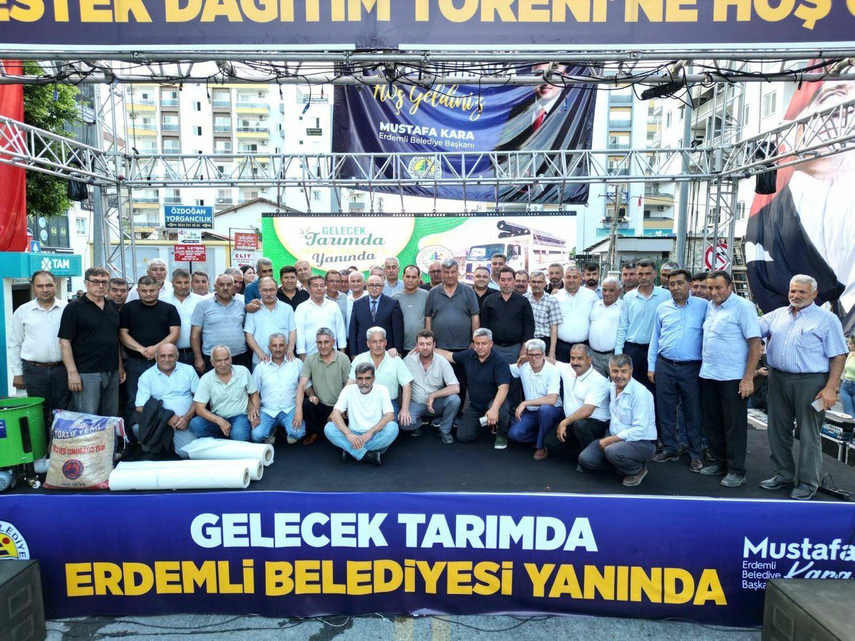 Erdemli Belediyesi'nden üreticiye güçlü destek