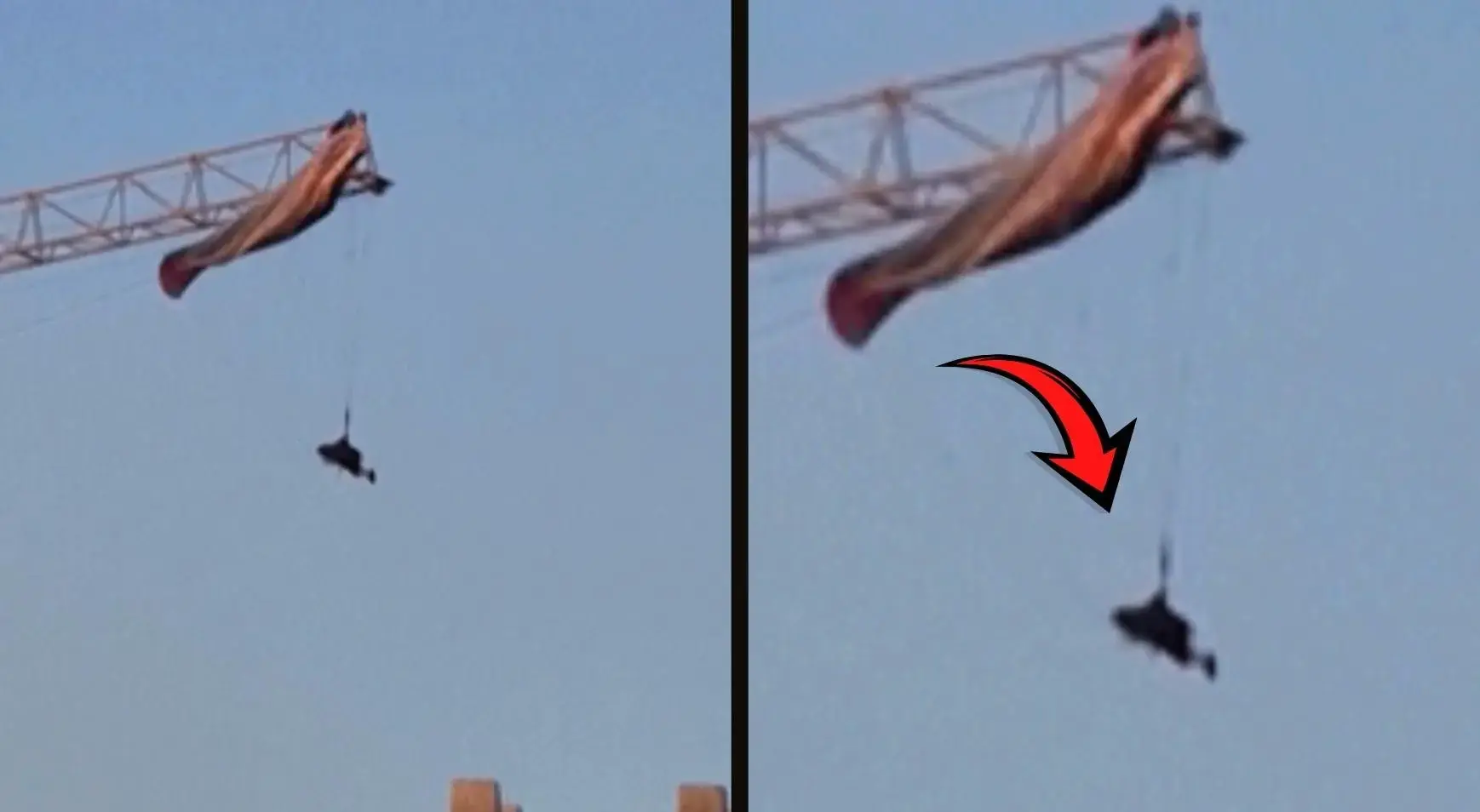 60 metre yükseklikte asılı kaldı! Paraşütle atlama kabusa dönüştü