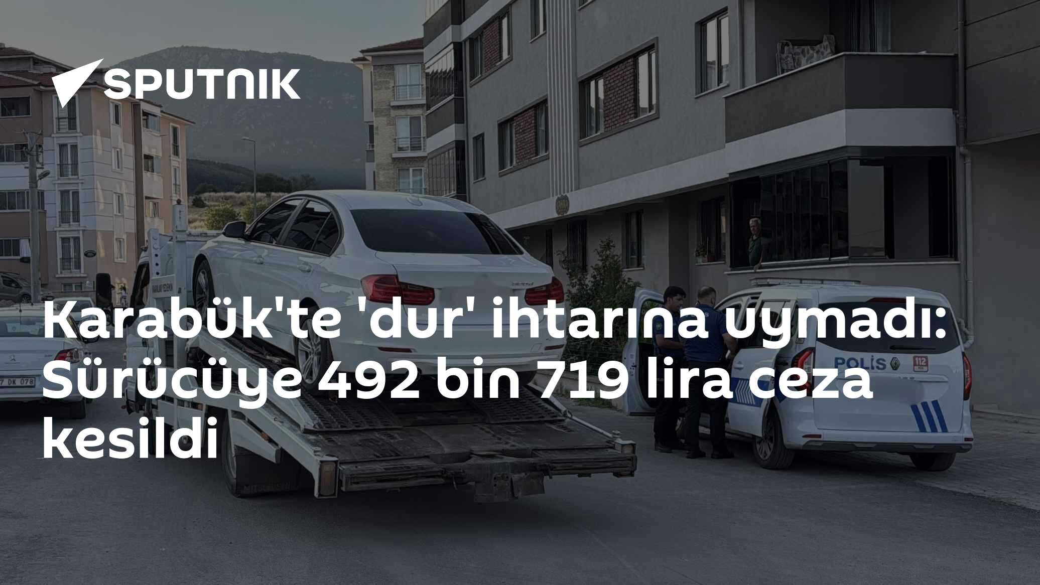 Karabük'te 'dur' ihtarına uymadı: Sürücüye 492 bin 719 lira ceza kesildi