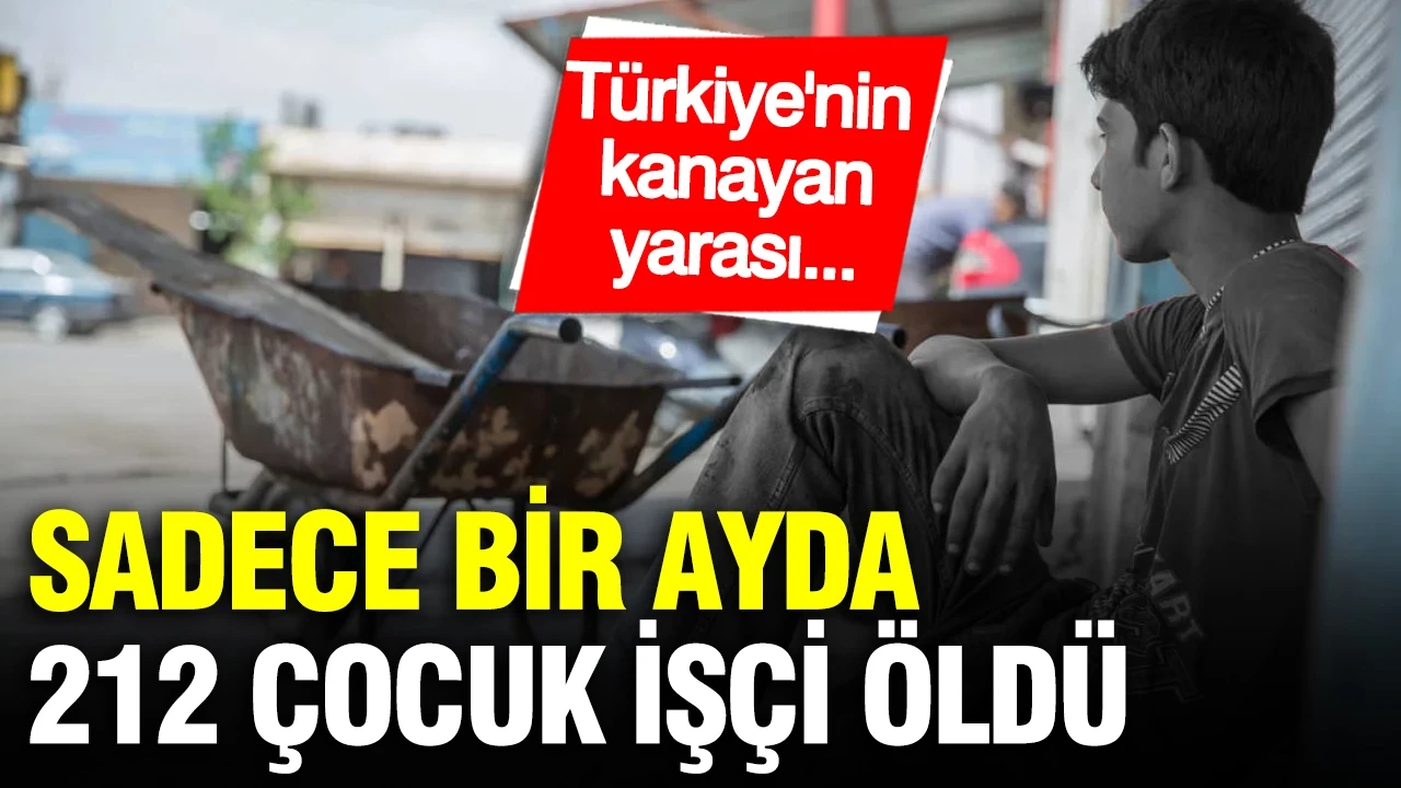 Türkiye'nin kanayan yarası iş cinayetleri: Sadece bir ayda 212 çocuk işçi hayatını kaybetti