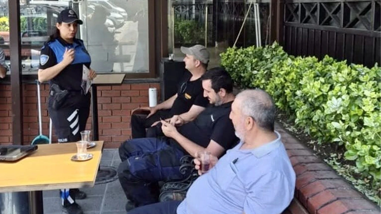 Polis ekiplerinden güvenli toplum için farkındalık çalışması