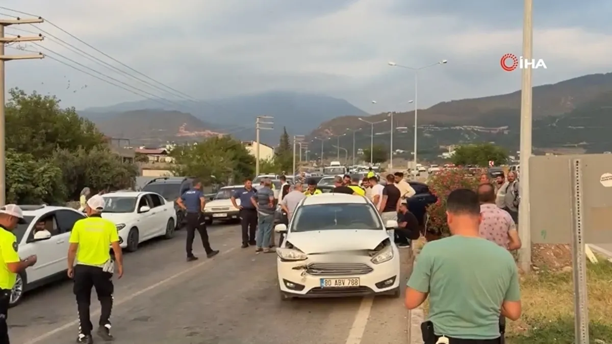 Osmaniye zincirleme trafik kazası: 2 yaralı