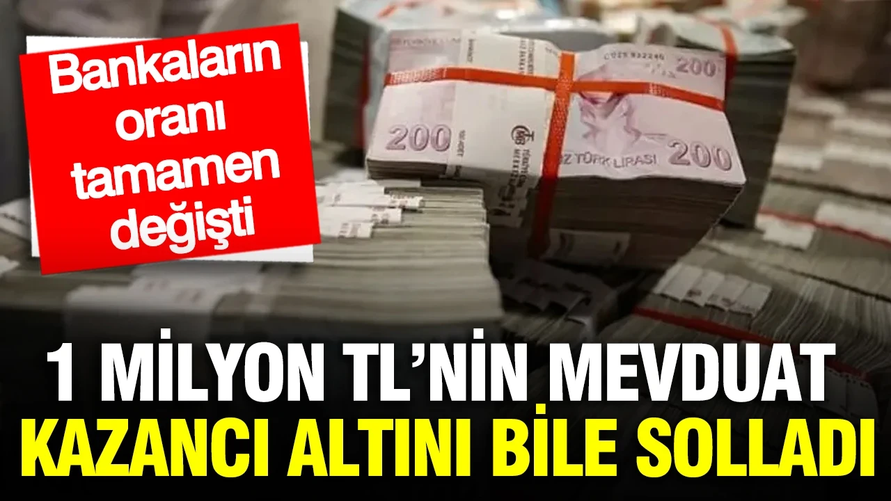 1 milyon TL mevduat faizi 32 günlük getirisi uçtu: Ne altın ne gümüş yanına yaklaşıyor