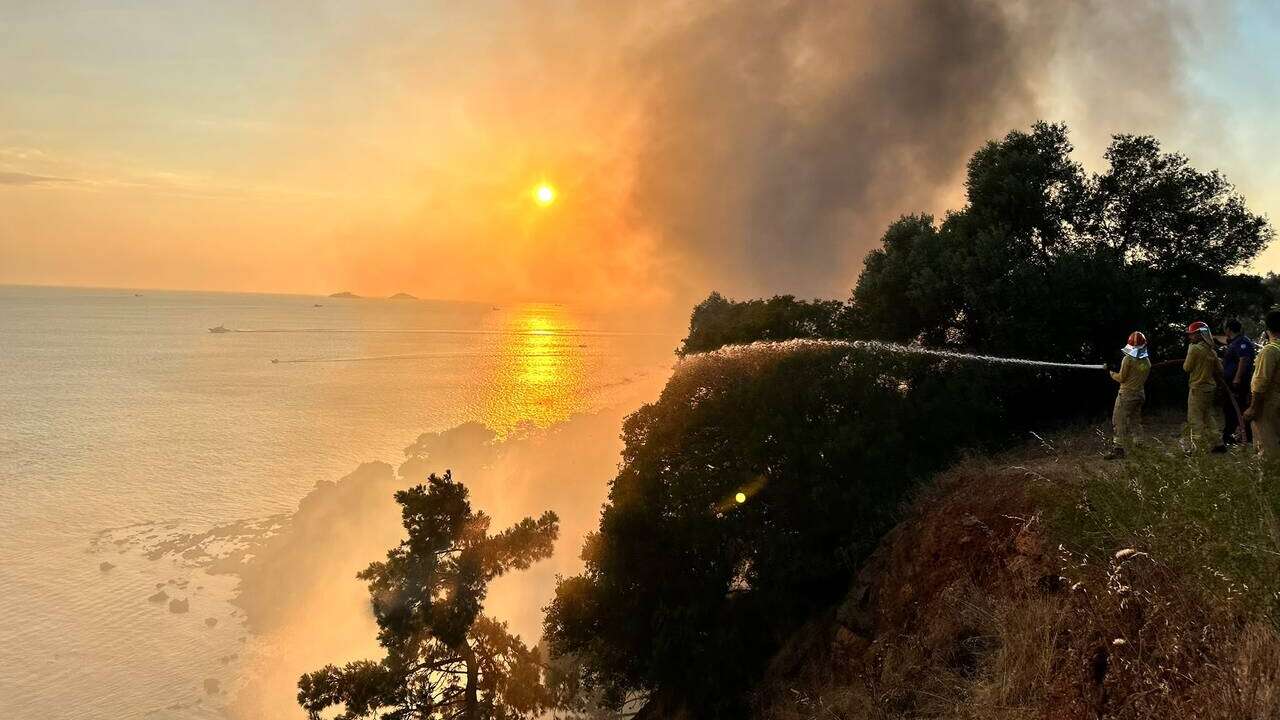 Büyükada Viranbağ'da restoran ve ormanı saran yangın kontrol altına alındı