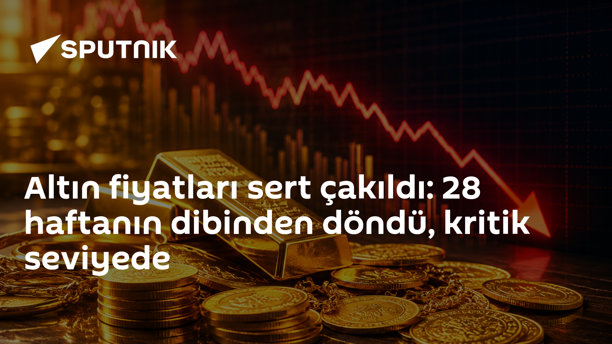 Altın fiyatları sert çakıldı: 28 haftanın dibinden döndü, kritik seviyede