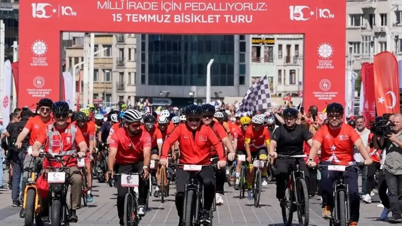 15 Temmuz Bisiklet Turu İstanbul'da düzenlendi