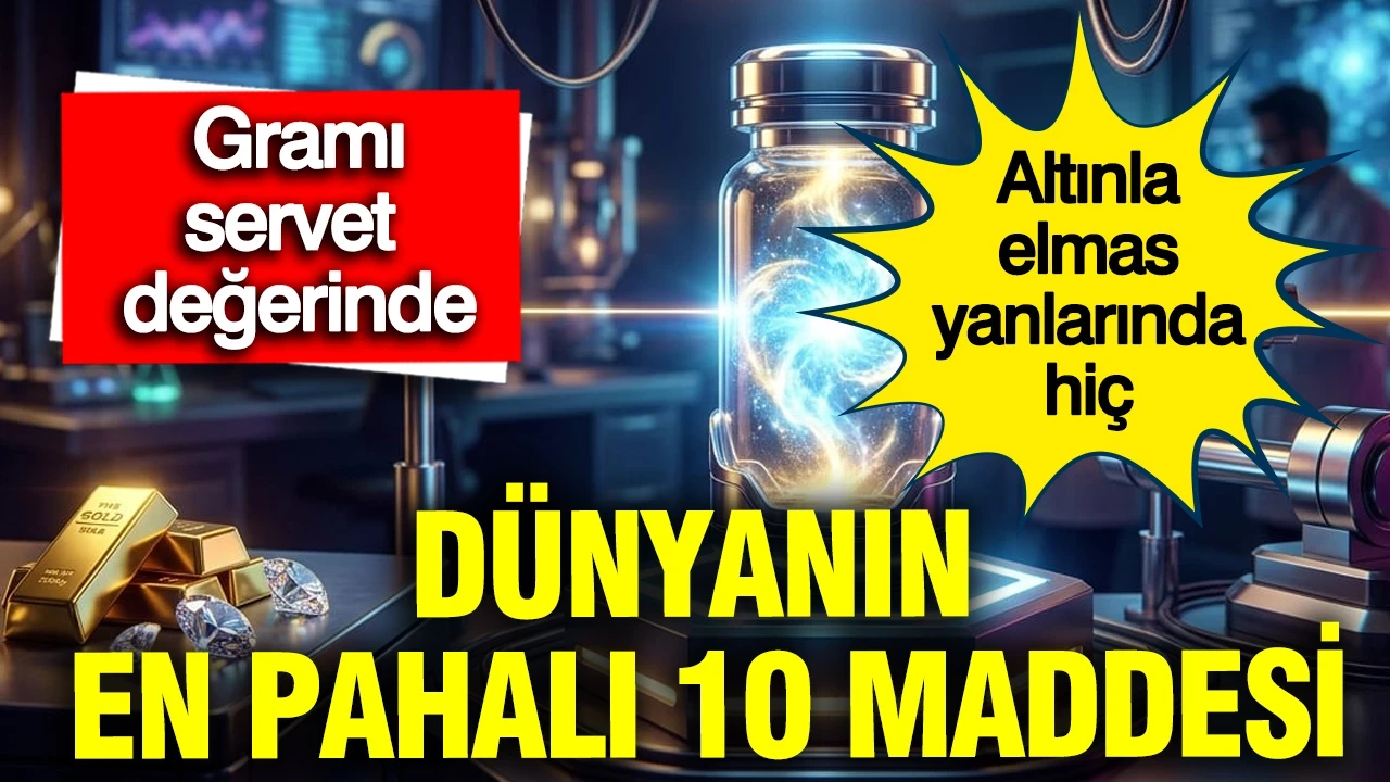 Dünyanın en pahalı 10 maddesi: Altın ve Elmas yanlarında hiç