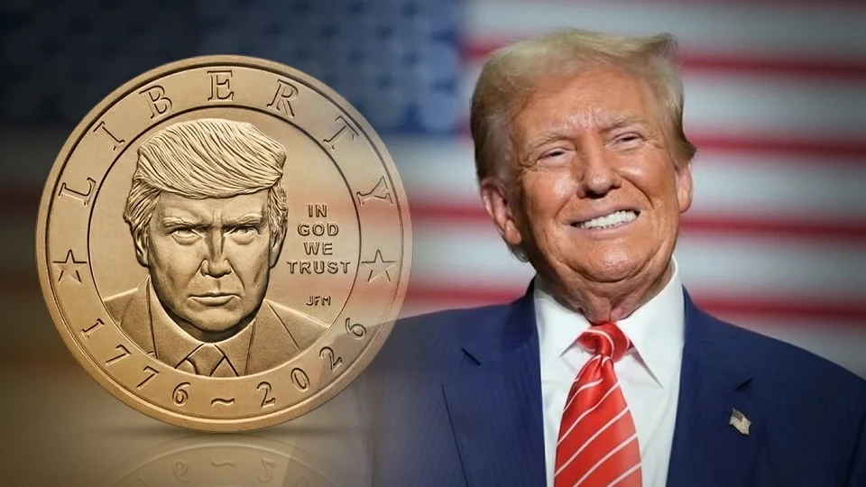 ABD Bağımsızlığın 250. yılına özel: Trump'ın portresi altın paraya işlendi