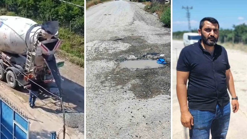 CHP'li Seyhan Belediyesi vatandaşı canından bezdirdi: Beton mikseri kiralayıp yolu düzelttiler