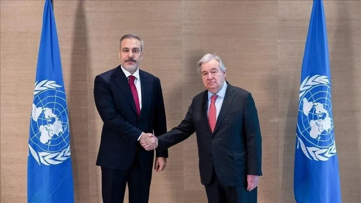 Bakan Fidan BM Genel Sekreteri Guterres ile görüştü