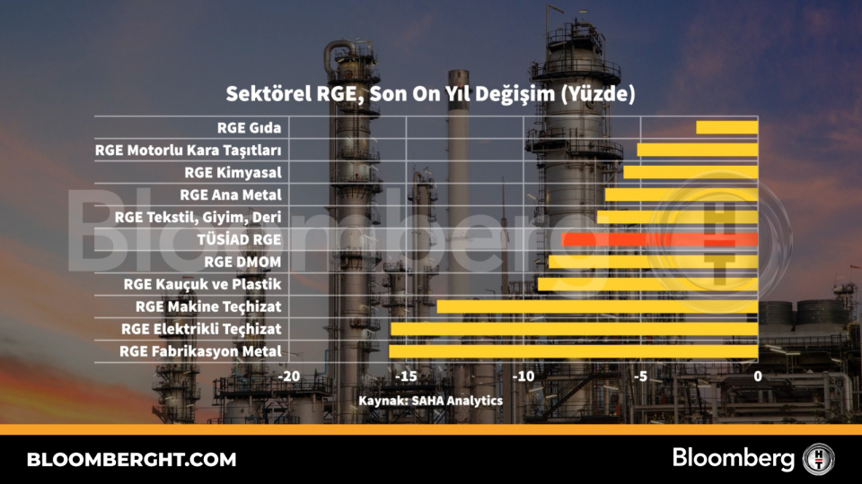 Sektörel RGE son on yıl değişim