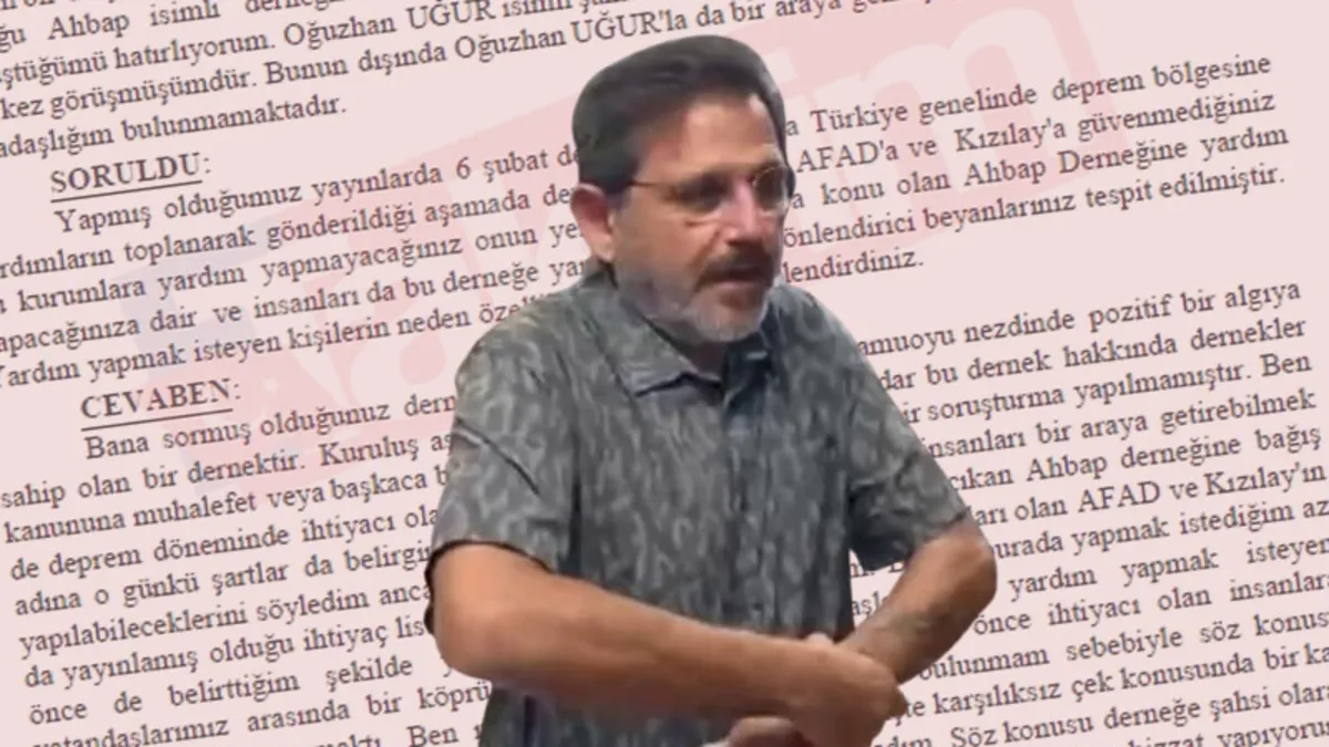 Fatih Portakal'ın 'Ahbap' ifadesi ortaya çıktı