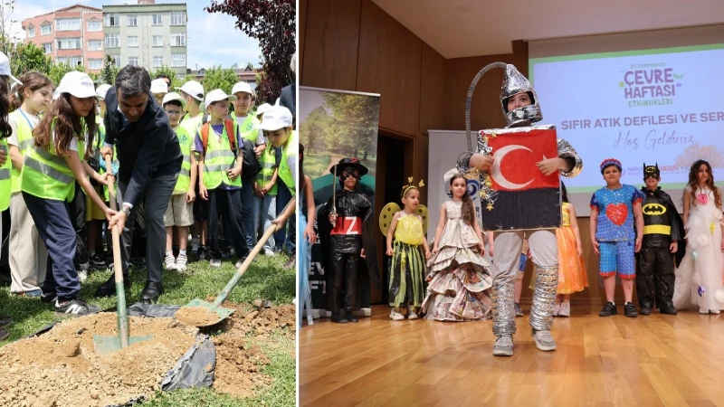 Bağcıların çocuklarından 'Sıfır Atık' gösterisi