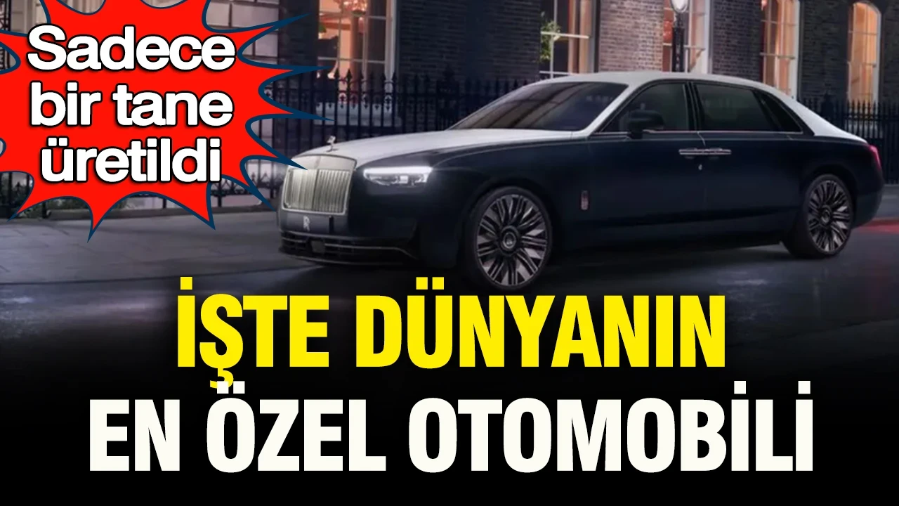 Sadece bir tane üretildi: İşte dünyanın en özel otomobili