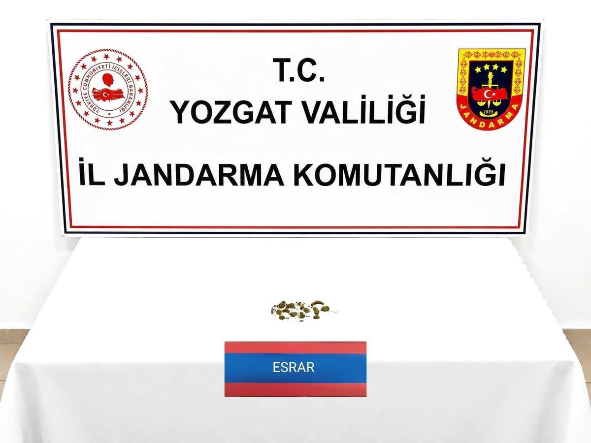 Yozgat'ta uyuşturucu operasyonunda 1 gözaltı