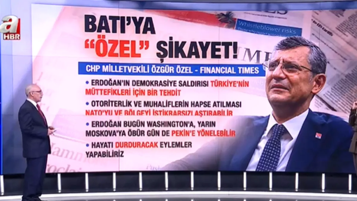 Batı'ya şikayet ve mandacı zihniyet! Özgür Özel'e A Haber'de tepki