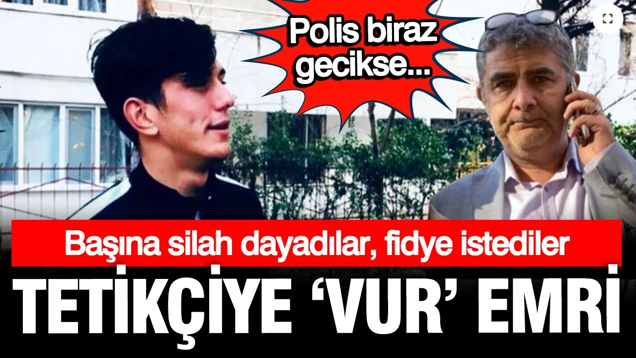 Tetikçiye vur emri; Başında silahla yakalandı