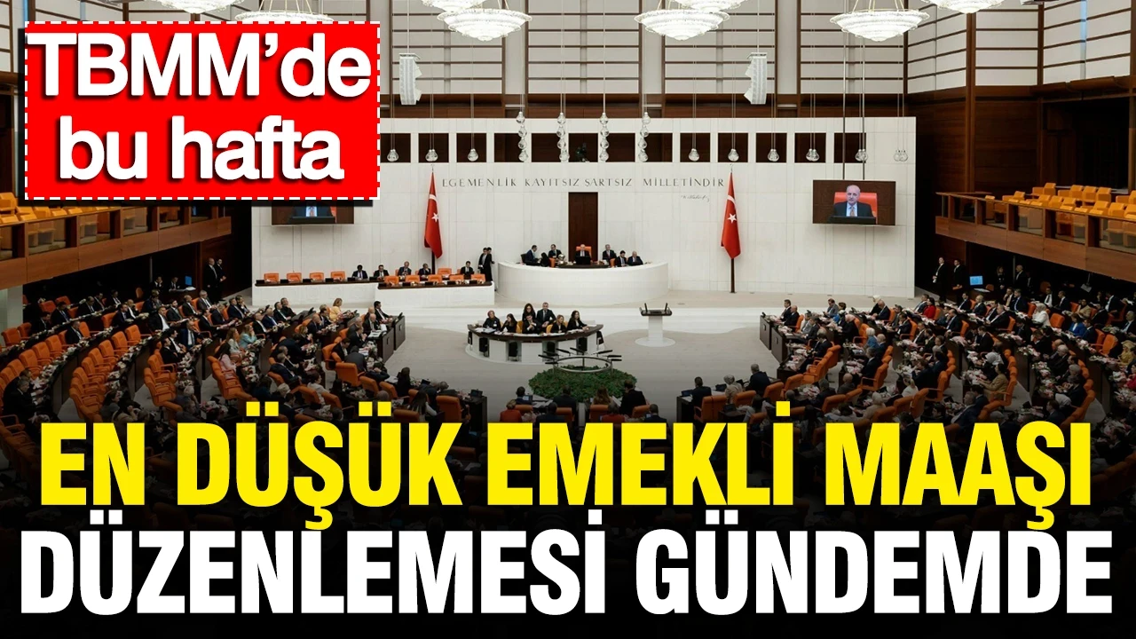 TBMM'de bu hafta: En düşük emekli maaşı düzenlemesinin görüşülmesi bekleniyor