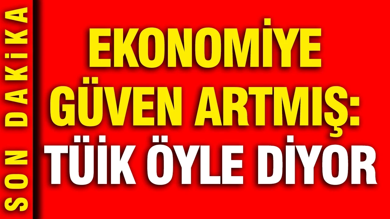 Ekonomiye güven artmış: TÜİK öyle diyor