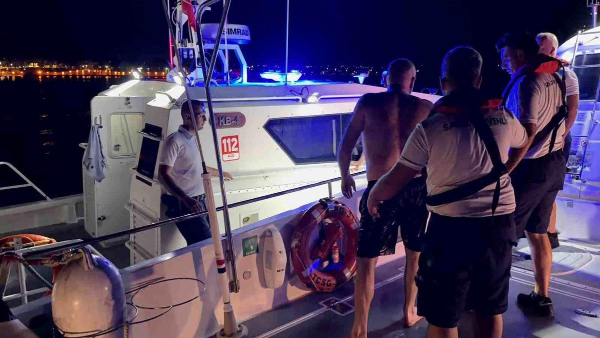 Didim açıklarında alabora olan teknedeki 2 kişi kurtarıldı