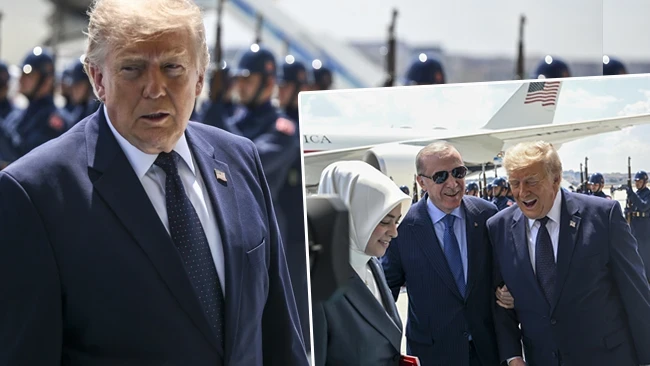 ABD Başkanı Trump, Ankara'ya geldi: İşte Cumhurbaşkanı Erdoğan ve Trump arasında geçen ilk konuşma