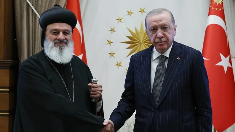 Cumhurbaşkanı Erdoğan, Süryani Ortodoks Kilisesi Patriği'ni kabul etti