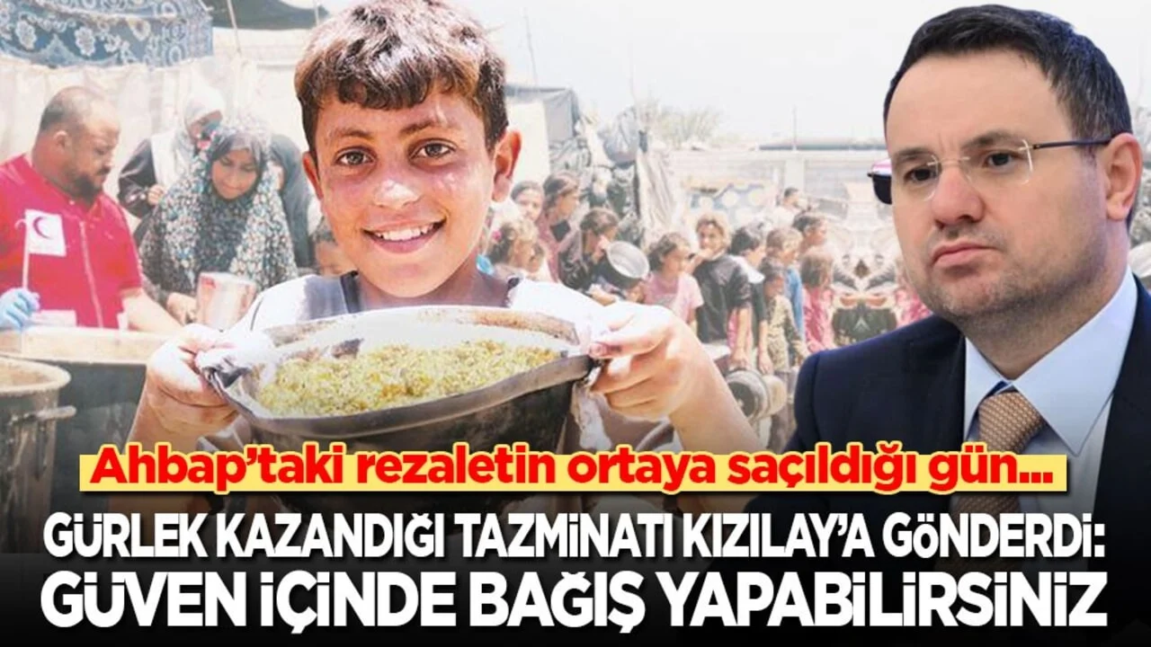 Ahbap’taki rezaletin ortaya saçıldığı günde! Bakan Gürlek kazandığı 150 bin lira tazminatı Kızılay’a gönderdi: Vatandaşımız güven içinde bağış yapabilir!