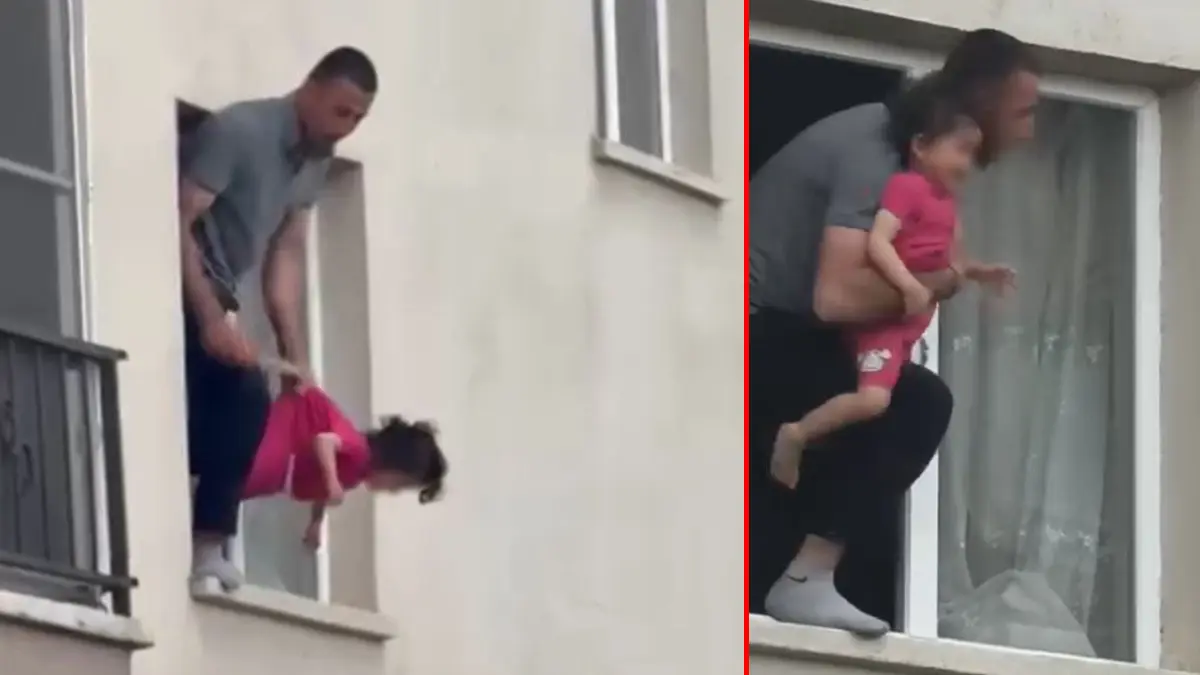 Ankara'da korku dolu anlar! 3 yaşındaki kızını bıçakla rehin aldı