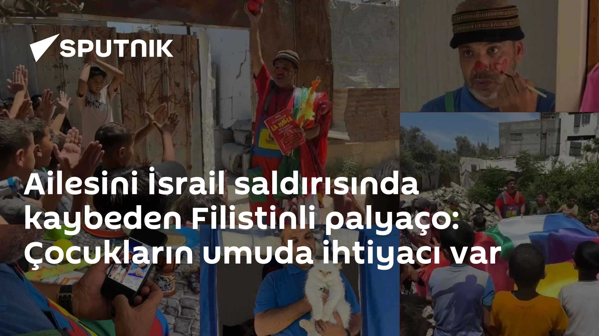 Ailesini İsrail saldırısında kaybeden Filistinli palyaço: Çocukların umuda ihtiyacı var