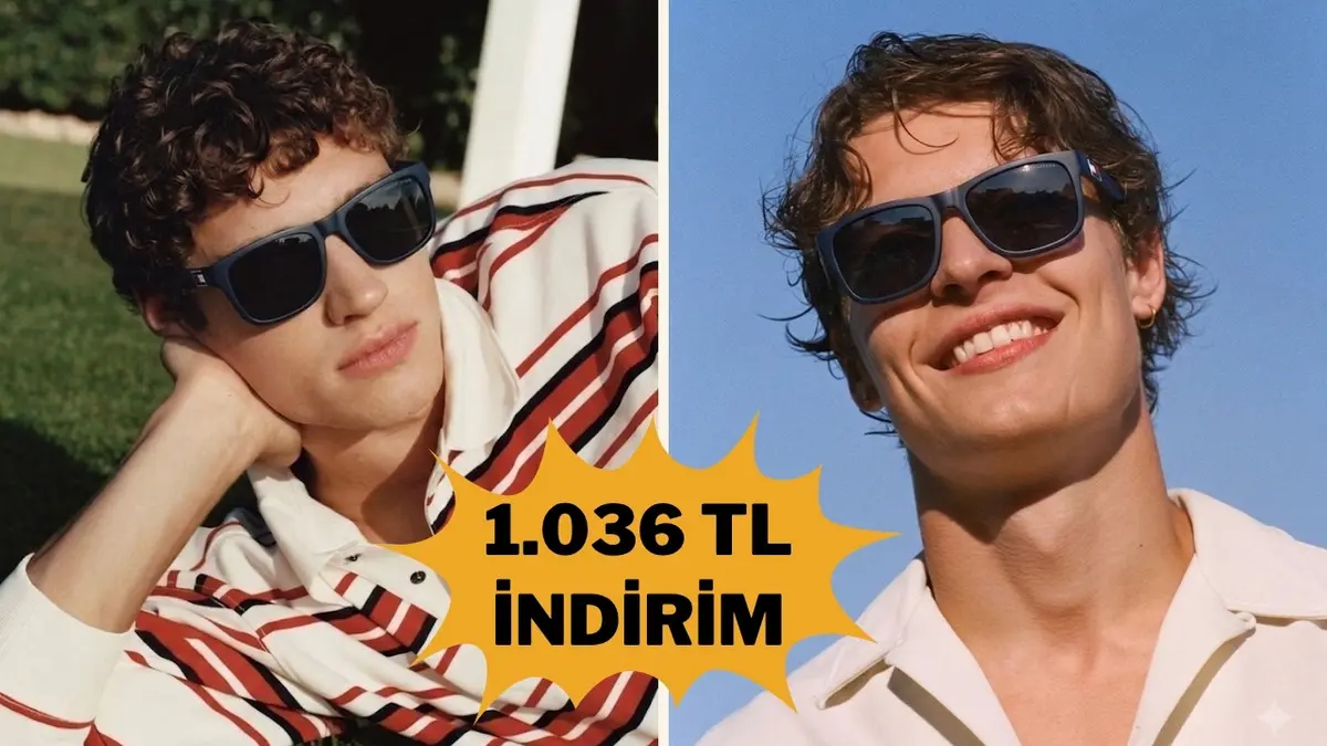 Tarzından ödün vermeyen erkekler için Tommy Hilfiger güneş gözlüğü indirimde