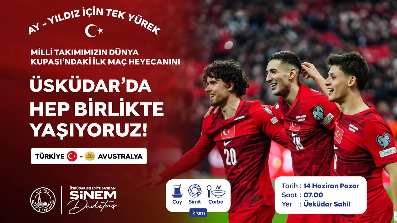 Milli Heyecan Üsküdar sahili’nde yaşanacak