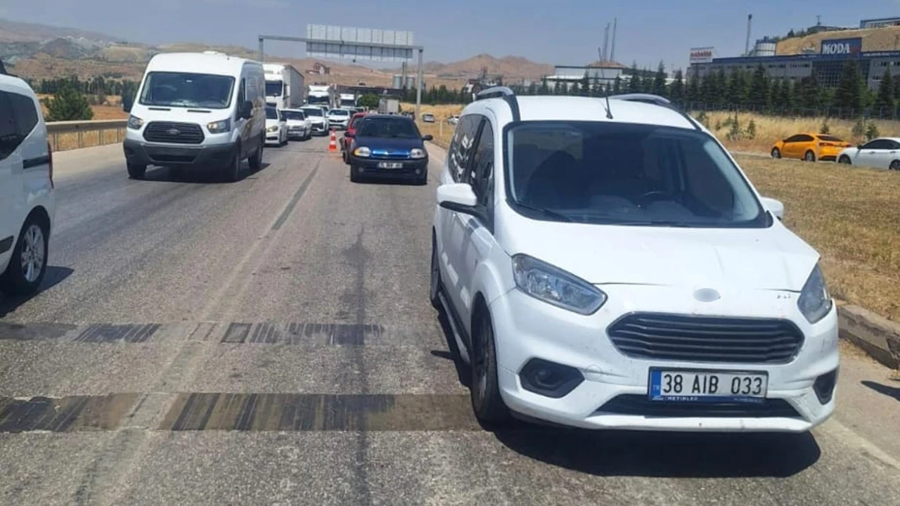 Kırıkkale'de zincirleme kaza: 1 yaralı
